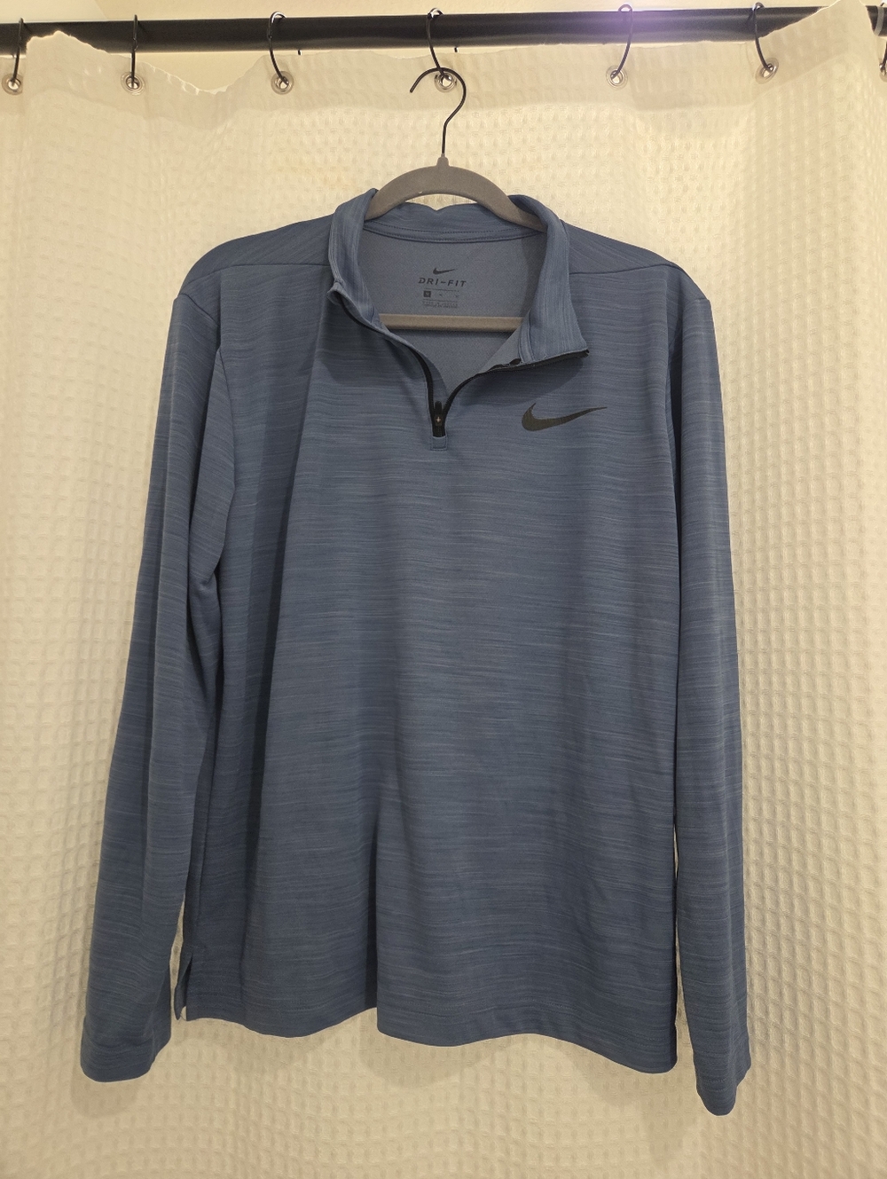 Nike Light Blue Dri-FIT Quarter-Zip Pullover